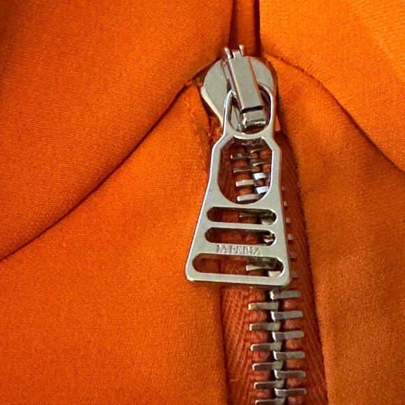 La Perla Runway Orange Crop Top Jacket Built In Bra Brand New Size 2 US 38 IT - Picture 4 of 12